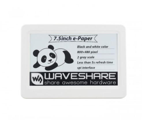 7.5inch Passive NFC-Powered e-Paper V2, No Battery, Wireless Powering & Data Transfer