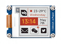 1.54inch e-Paper display (G), e-ink display, 200x200, Red/Yellow/Black/White, SPI Interface,with driver board