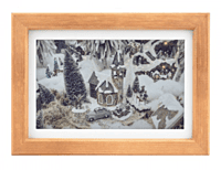 7.3inch E6 Full Color E-Paper With Solid Wood Photo Frame, Ultra-long Standby, 800 × 480 Resolution, ,With 3.7V Lithium battery + Button cell