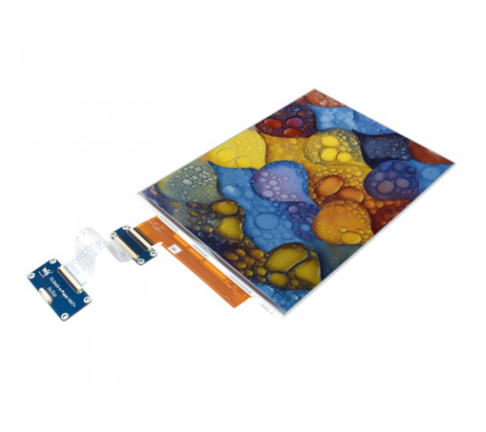 13.3inch E Ink Spectra 6 (E6) Full color E-Paper Display, 1600×1200 Pixels, SPI Communication,With Driver HAT