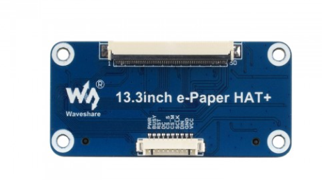 13.3inch E Ink Spectra 6 (E6) Full color E-Paper Display, 1600×1200 Pixels, SPI Communication,With Driver HAT