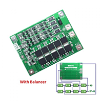4 Series 40A 18650 Lithium Battery Protection Board 14.8V 16.8V with Balance for Drill Motor Lipo Cell Module