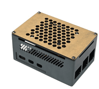 52Pi Orange Pi 5 Plus Metal Protective Case Enlosure Shell with Low-noise Cooling Fan Heatsinks Compatible With All Orange Pi 5 Plus board (4Gb/8Gb/16GB Case)