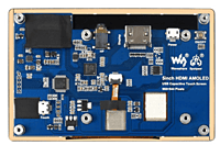5inch Capacitive Touch AMOLED Display, 960×544, HDMI, Optical Bonding Toughened Glass Cover
