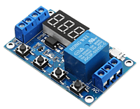 6-30V 1-Channel Power Relay Module with Adjustable Timing Cycle