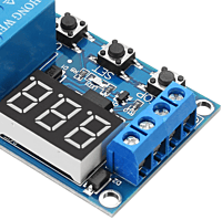 6-30V 1-Channel Power Relay Module with Adjustable Timing Cycle