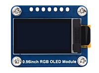0.96inch RGB OLED Display Module, 64×128 Resolution, 65K Colors, SPI Interface