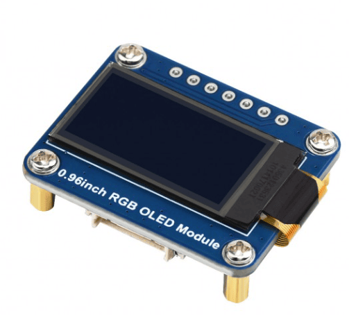 0.96inch RGB OLED Display Module, 64×128 Resolution, 65K Colors, SPI Interface