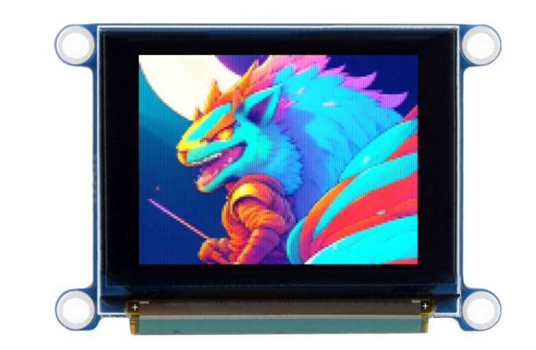 1.27inch RGB OLED Display Module, 128×96 Resolution, 262K Colors, SPI Interface