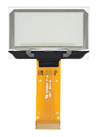 1.51inch Transparent OLED, 128×64 Resolution, SPI/I2C Interfaces, light blue color display