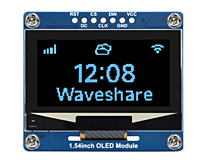 1.54inch OLED Display Module, 128×64 Resolution, SPI / I2C Communication-WHITE