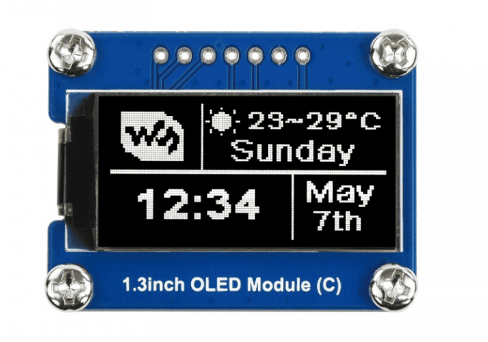 64×128, General 1.3inch OLED Display Module