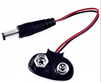 CONNECTOR FOR 9V RECHARGEABLE BATTERY