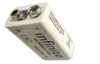 ENVIE 9V Li-Ion 900mAh rechargeable battery