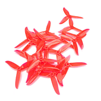 Foxeer DalProp Cyclone Triblade T5045C Pro Propeller 10 Pair CW+CCW-Crystal Red