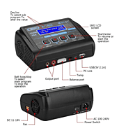 HTRC C150 150W 10A LiPo LiFe NiMh Battery Charger/Discharger