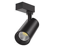 Mini track spotlight, black finish, 3W, 3000K, input 12/24V