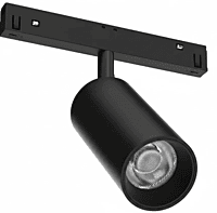 Mini track spotlight, black finish, 3W, 3000K, input 12/24V