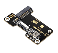 Waveshare PCIe To M.2 Mini Adapter for Raspberry Pi 5, Supports NVMe Protocol M.2 Solid State Drive, Highspeed Reading/Writing, Raspberry Pi 5 NVMe HAT