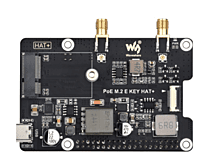 Waveshare PCIe To M.2 E KEYAdapter With PoE Function for RaspberryPi 5, Compatible With NGFF (M.2 E Key)Wireless NIC, Raspberry Pi 5 PCIe HAT