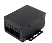 Waveshare Industrial Grade Metal Case (D) for Raspberry Pi 5, Larger Internal Space, Supports Installing Official Cooling Fan And Various HATs, Wallmount and Rail-mount Support