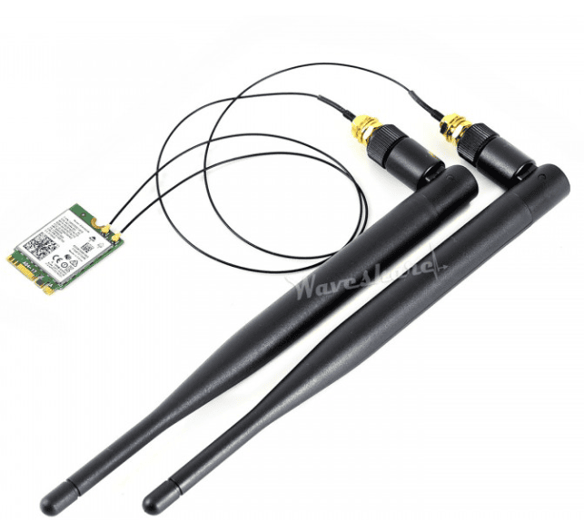 Waveshare AC8265 Wireless NIC, Dual-Band Wi-Fi 5, Bluetooth 4.2, High Speed And Low Latency