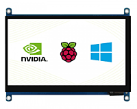 Waveshare 7inch QLED Quantum Dot Display, Capacitive Touch, 1024×600, G+G Toughened Glass Panel, Various Systems Support SKU:18625