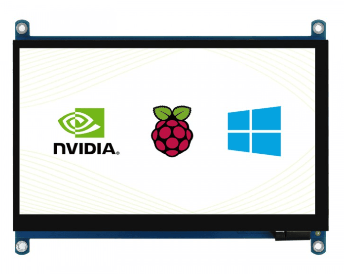 Waveshare 7inch QLED Quantum Dot Display, Capacitive Touch, 1024×600, G+G Toughened Glass Panel, Various Systems Support SKU:18625