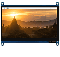 Waveshare 7inch QLED Quantum Dot Display, Capacitive Touch, 1024×600, G+G Toughened Glass Panel, Various Systems Support SKU:18625