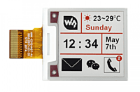 200x200, 1.54inch E-Ink raw display panel