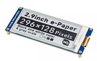 296x128, 2.9inch E-Ink display module