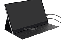 Magnetic Protective Case for Waveshare 15.6inch FHD Monitor (C), Folio Cover Stand