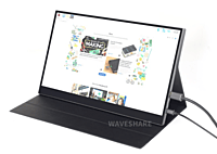 Magnetic Protective Case for Waveshare 15.6inch FHD Monitor (C), Folio Cover Stand