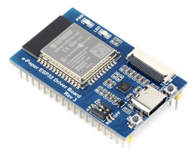 Universal e-Paper Raw Panel Driver Board, ESP32 WiFi , Bluetooth Wireless