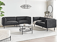 Sassy 3 seater sofa Dark Grey