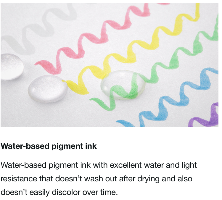 Tombow Fudenosuke Brush Pen, Soft tip, Set of 6 Pastel Colors