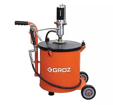 PORTABLE GREASE PUMP SYSTEM WITH GREASE DRUM