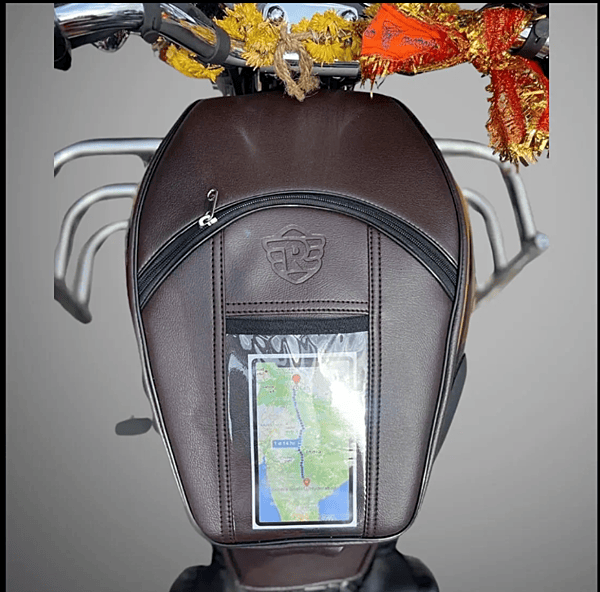 Bullet Bike Brown Tank Cover