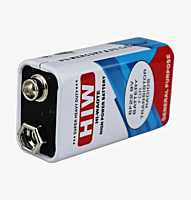 Hi-Watt 9V Zinc Carbon Battery (6F22 / PP3) – Non-Rechargeable, Long Life, for Arduino, Multimeter & DIY Projects