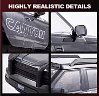 FMS Model 1: 10 Canyon RS Black front and rear portal axle ground clearance detail