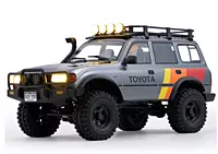 FMS Model 1:10 Toyota Land Cruiser 80 Grey front view showing licensed grille