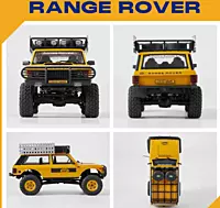 FMS Model 1: 24 Range Rover 1st- Generation RTR Yellow 2 speed mechanical transmission gears