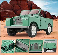 FMS Model 1: 10 Atlas 4x4 RS Blue scale utility truck body with LED light mounts