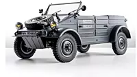 FMS Model 1:12 Type82 Kubelwagen RTR Gray front view with headlights
