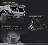 FMS Model 1:12 Type82 Kubelwagen RTR Gray driving on dirt trail