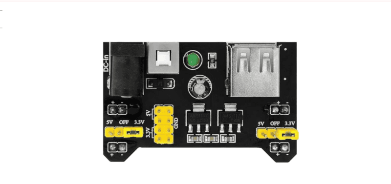 MB102 Breadboard Power Supply Module