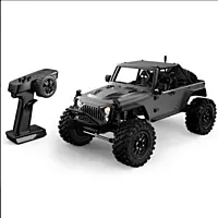 FMS Model 1: 10 Atlas 4x4 RS Blue 1/10 Scale 4WD RC Crawler Truck climbing steep rocks