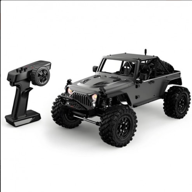 FMS Model 1: 10 Atlas 4x4 RS Blue 1/10 Scale 4WD RC Crawler Truck climbing steep rocks