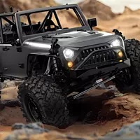 FMS Model 1: 10 Atlas 4x4 RS Blue steel C-channel chassis frame and 550 motor