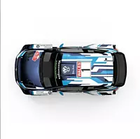 FMS Model 1: 10 Atlas 4x4 RS Blue oil-filled shock absorber articulation test